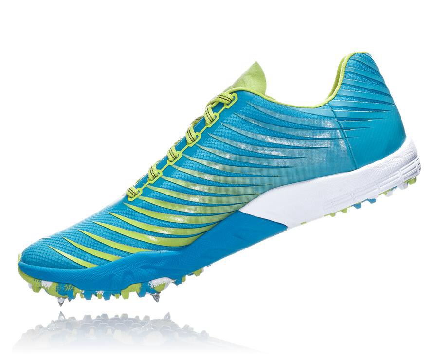 Spikes Atletismo Hoka One One Hombre Azules/Verdes - Evo Xc - KNWU14520